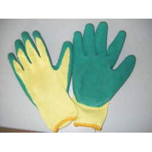 rubber coated cotton gloves